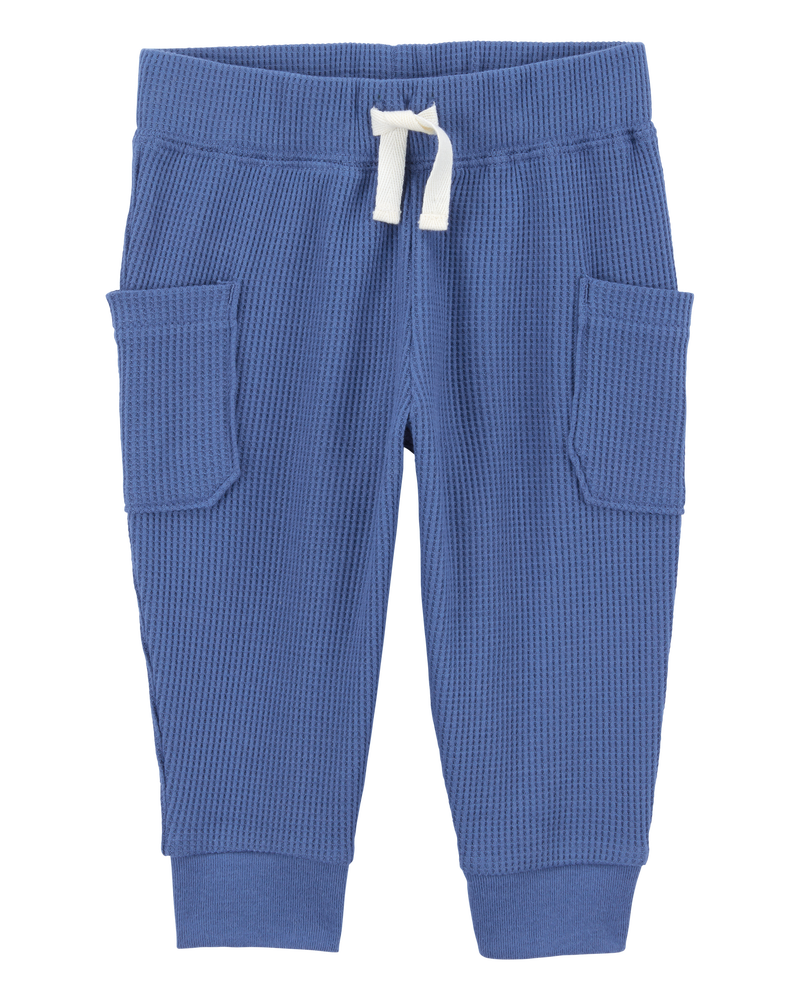 Baby 2-Piece Short-Sleeve Bodysuit Pant Set - Blue, image 2 of 5 slides