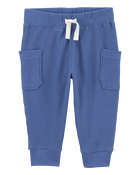 Baby 2-Piece Short-Sleeve Bodysuit Pant Set - Blue, image 2 of 5 slides