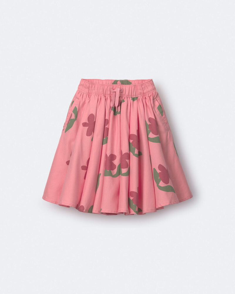 Toddler Girl Avenue Twirl&trade; Midi in Floral Print - Light Pink, image 2 of 6 slides
