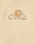 B&eacute;b&eacute; - Ensemble 3 pi&egrave;ces cache-couche et pantalon &agrave; motif lion &ndash; Jaune/Ivoire, image 2 sur 4 diapositives