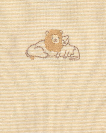 Baby 3-Piece Lion Bodysuit & Pant Set - Yellow/Ivory, 