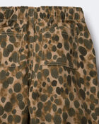 Toddler Girl Pleated Pants in Leopard - Tan, image 3 of 3 slides