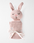 Bébé - Doudou lapin en coton biologique, image 2 sur 3 diapositives