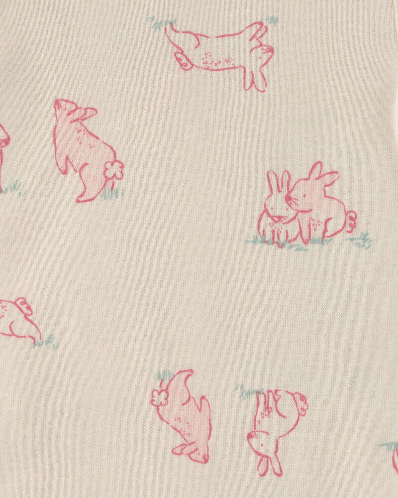 Baby Girl 6-Pack Bunny Long-Sleeve Bodysuits - Pink/Ivory, image 3 of 8 slides