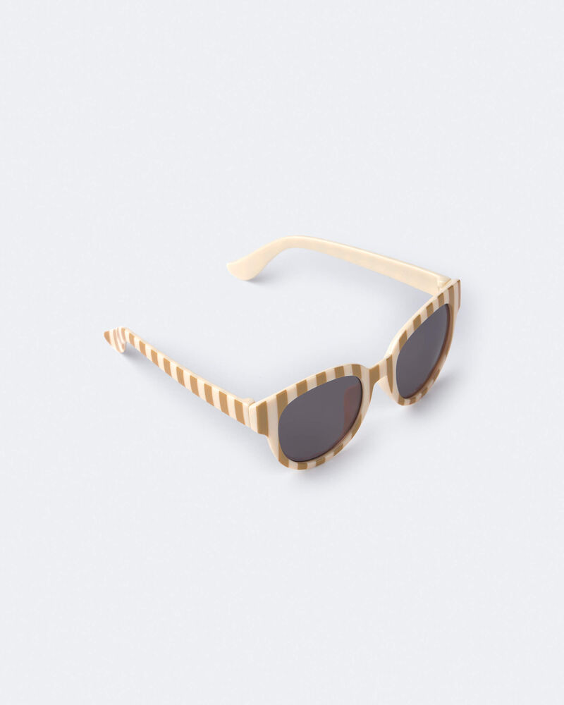 Toddler Stripe Sunglasses - Cream/Beige, image 3 of 6 slides
