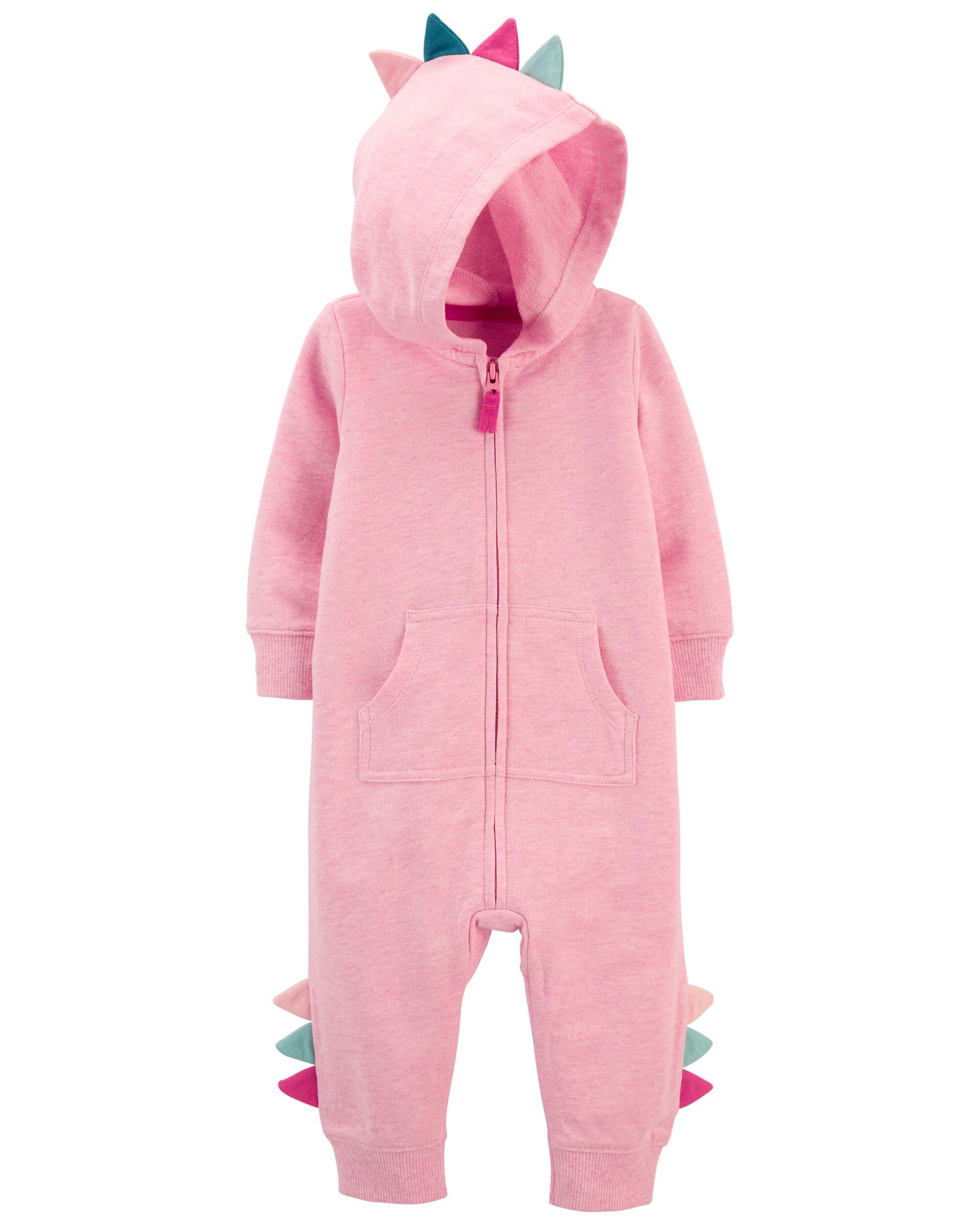 Pink dinosaur baby grow discount