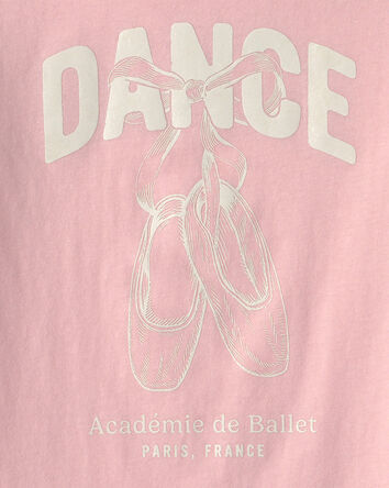 Girls Ballet Long-Sleeve Graphic Tee - Pink, 