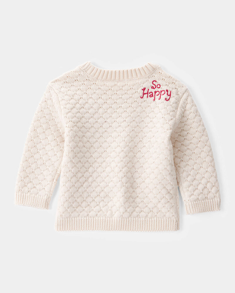 Baby 2-Piece Heart Sweater & Pull-On Pant Set, image 2 of 7 slides