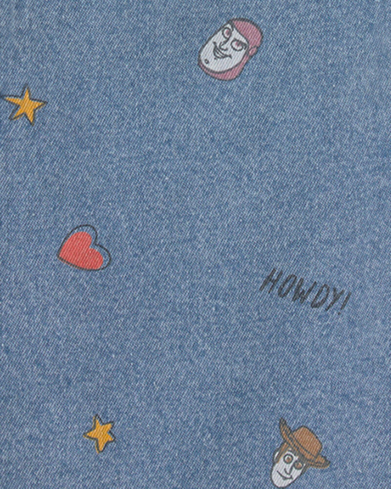 Baby Girl Pixar&copy; Toy Story Chambray Dress - Medium Wash, image 3 of 4 slides