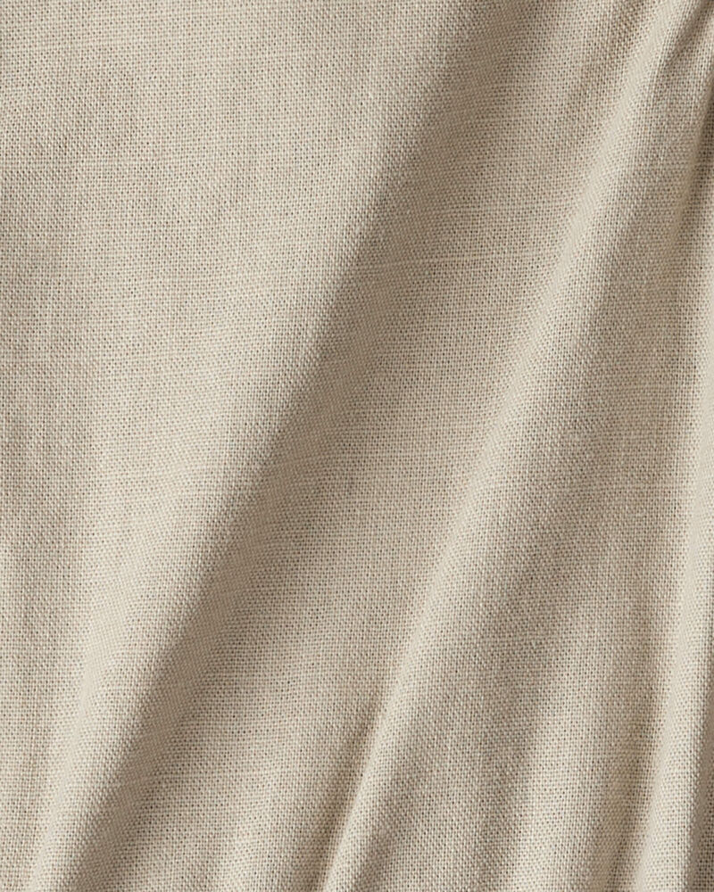 Toddler Romper Made With Organic Cotton Linen, image 3 of 4 slides