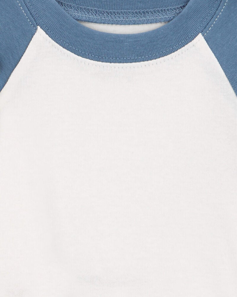 Baby 4-Piece Long-Sleeve Raglan Bodysuits, image 3 of 6 slides