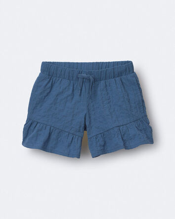Toddler Girl Ruffle Butterfly Shorts - Slate Blue, 