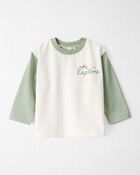 Baby Organic Cotton Let's Explore Long-Sleeve Tee, image 1 of 7 slides