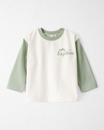 Baby Organic Cotton Let's Explore Long-Sleeve Tee, 