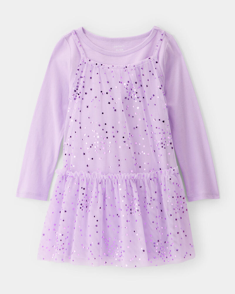 Tout-petit fille - Robe d'Halloween en tulle à étoiles, image 1 sur 6 diapositives