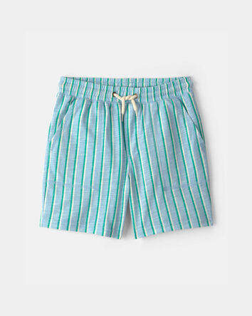 Boys Striped Shorts - Blue, 