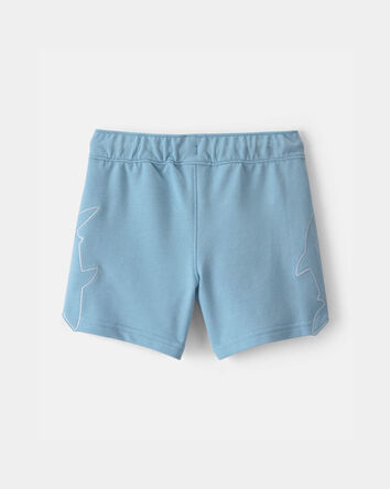 Toddler Boy Shark French Terry Shorts - Blue, 