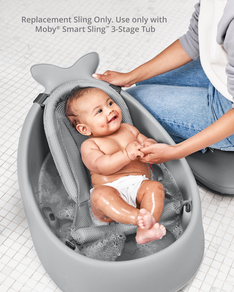 MOBY&reg; Smart Sling&trade; 3-Stage Tub Sling - Grey, image 2 of 4 slides