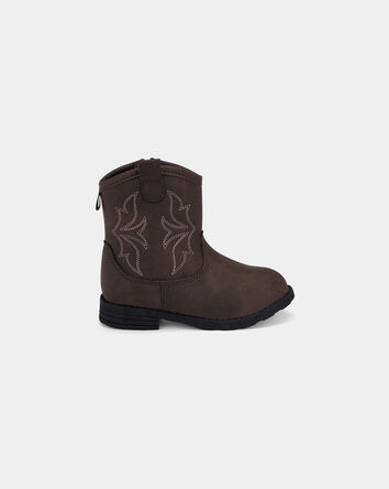 Toddler Boy Cowboy Boots - Brown, 