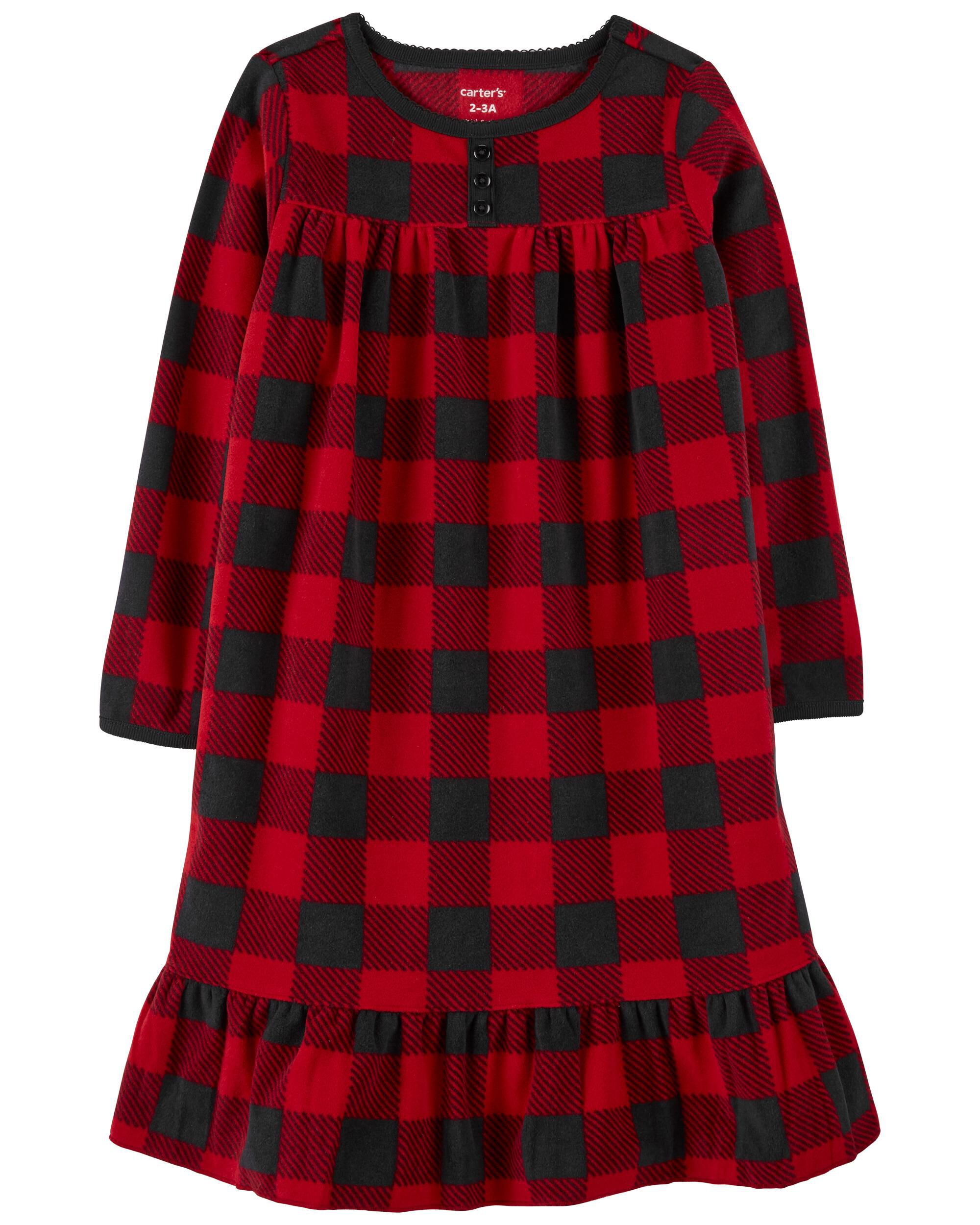 Buffalo Check Fleece Nightgown