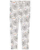 Enfant Leggings d'Halloween à motif de toile d'araignée, image 1 sur 4 diapositives