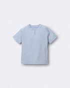 Toddler Boy Henley Tee - Blue, image 2 of 6 slides