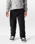 Toddler Pull-On Microfleece Sweatpants, image 1 of 6 slides