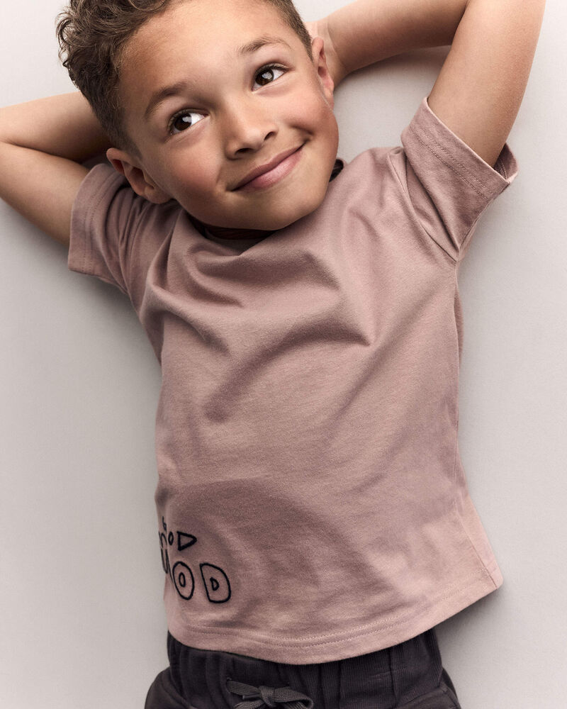 Tout-petit - T-shirt d&eacute;contract&eacute; - Mauve, image 4 sur 6 diapositives