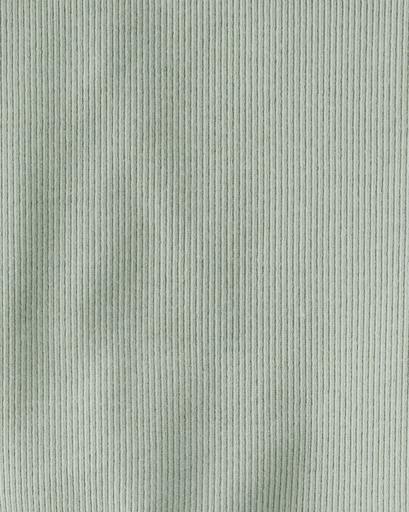Toddler Organic Cotton Pyjama Set in Green, image 3 of 3 slides