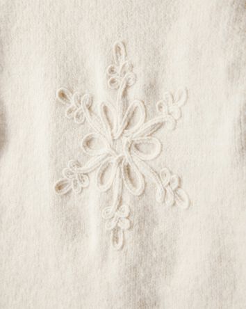 Toddler Girl Snowflake Long-Sleeve Sweater - Cream, 