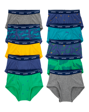 Kid 10-Pack Cotton Briefs, 