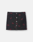 Toute-petite fille &ndash; Jupe-short &agrave; boucle Hello Kitty&reg; &ndash; Noir/Rouge, image 1 sur 3 diapositives