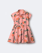 Tout-petit fille - Robe Avenue Twirl&trade; &agrave; imprim&eacute; Verger de cl&eacute;mentines - P&ecirc;che, image 2 sur 5 diapositives