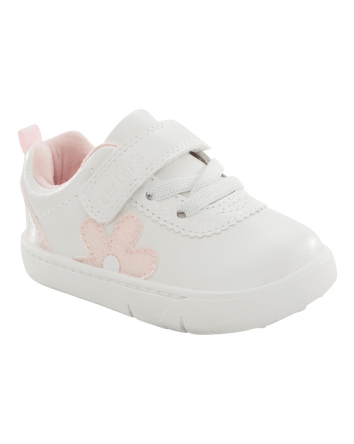  Every Step&reg; First Walker  Flower Casual Sneakers - White, 