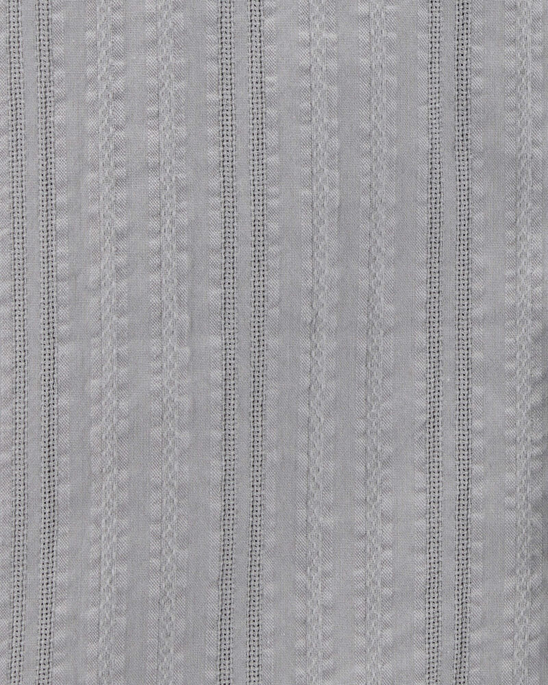Enfant en bas âge Chemise boutonnée en seersucker - gris, image 3 sur 3 diapositives