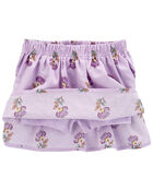 Toddler 2-Piece Floral Linen Tank & Skort Set, image 3 of 6 slides