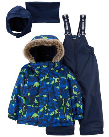 2-Piece Snowsuit With Bonus Hat And Neck Warmer, 