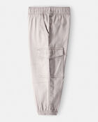 Toddler Boy Cotton Fashion Cargo Pants - Grey, image 3 of 5 slides