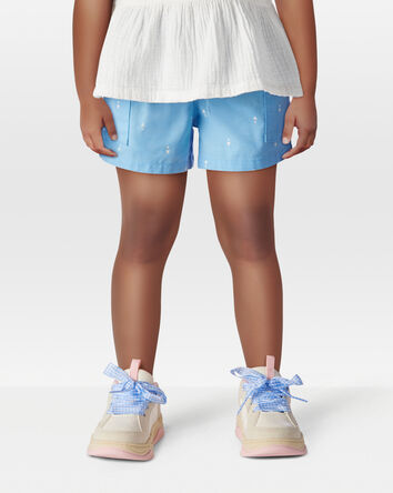 Enfant en bas âge Short à cordon de serrage à motifs de cœurs tombants - Bleu, 