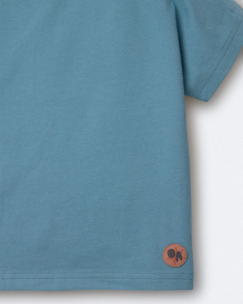 Tout-petit - T-shirt &agrave; manches chauve-souris - Sarcelle, image 5 sur 5 diapositives