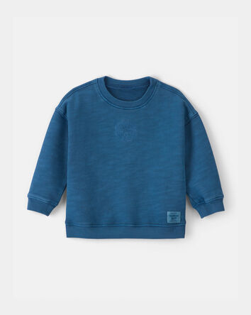 Baby Boy OshKosh Logo French Terry Pullover Sweatshirt - Blue, 