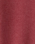 Boys Solid Fleece Drawstring Joggers - Red, image 3 of 4 slides