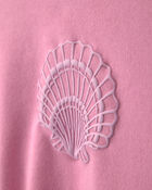 Girls Shell French Terry Top - Pink, image 2 of 4 slides