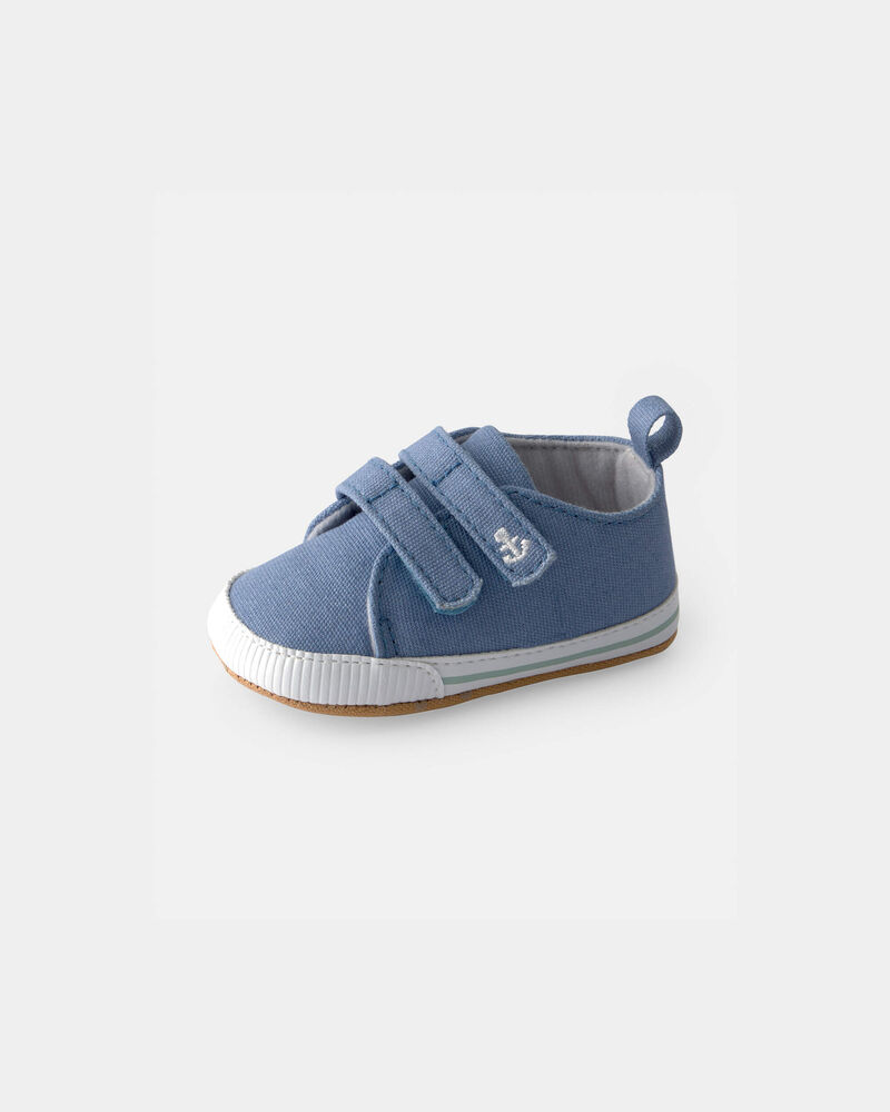 Baby Boy Chambray Casual Shoes - Blue, image 6 of 6 slides