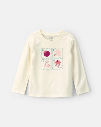 Toddler Girl Toddler Girl Fruit Long-Sleeve Graphic Tee - White, 