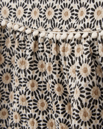 Toddler Floral Crinkle Jersey Tank, 