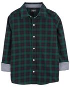 Family Matching: Plaid Soft Twill Button-Front Shirt, image 2 of 3 slides