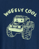 Toddler Boy Monster Truck Graphic Tee - Blue, image 4 of 5 slides