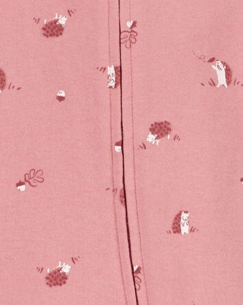 Baby Hedgehog 2-Way Zip Cotton Footie Sleeper Pyjamas, 