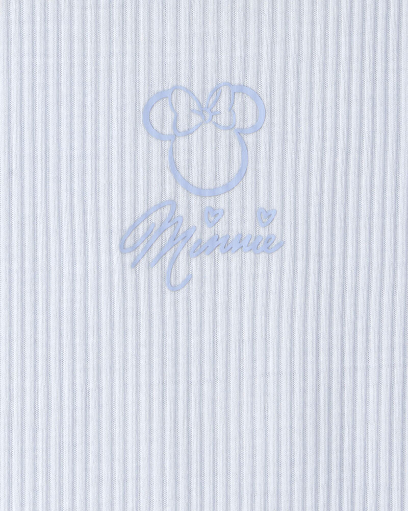 Toddler Girl 2-Piece Disney&copy; Minnie Mouse Short-Sleeve Pyjama Set - Blue, image 4 of 6 slides